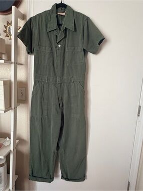 Big Bud Press / size XL / army green / Short-Sleeve Utility Jumpsuit